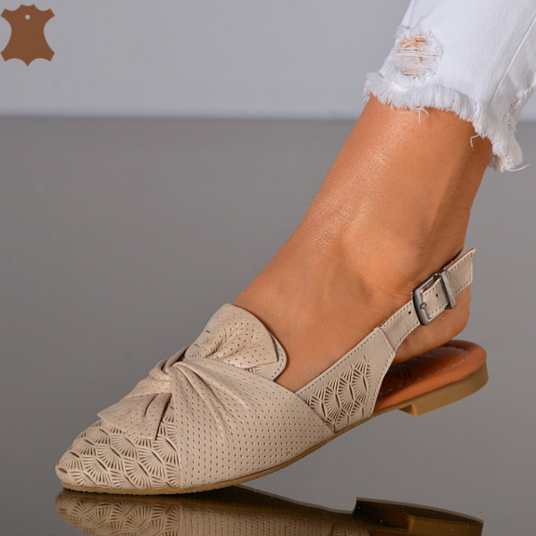 Pantofi Dama Piele Naturala Alma 2 Bej