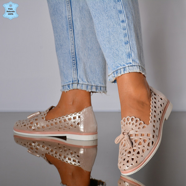 Pantofi Dama Piele Naturala Wendy 2 Roz