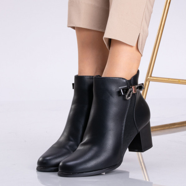 Botine Cristal Negre