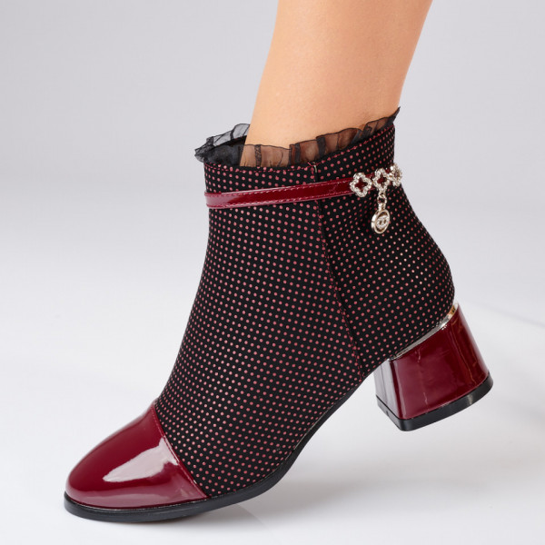 Botine Hazel Bordo