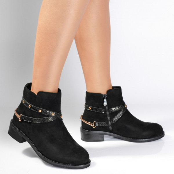 Ghete Dama Casual Camelia Negre