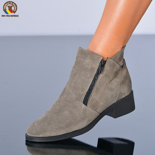 Ghete Dama Piele Naturala Bety 4 Gri