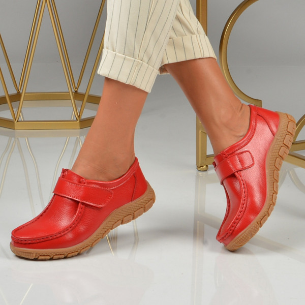 Pantofi Dama Piele Naturala Oby 2 Red