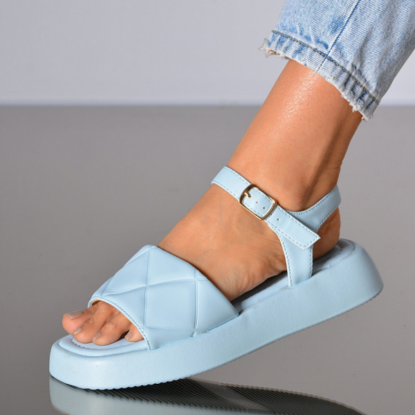Sandale Cu Platforma Natasha Albastre