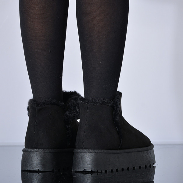 Cizme Dama Imblanite Aryna 3 Negre