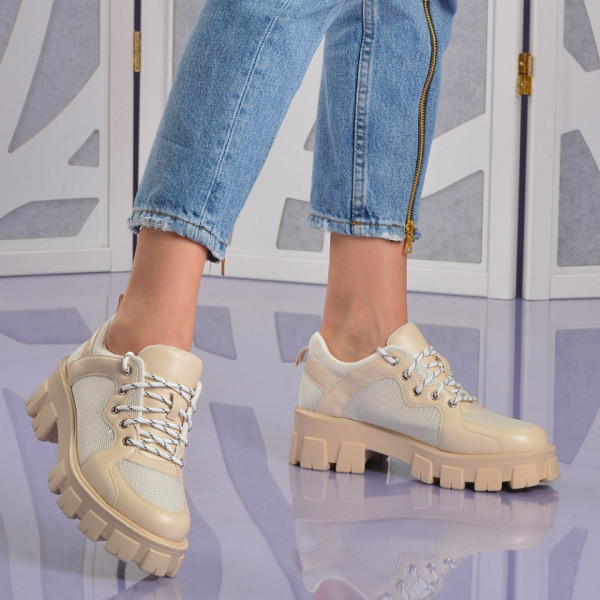 Pantofi Casual Dama Luca Bej