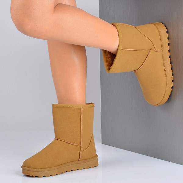 Cizme Dama Imblanite Mira Camel