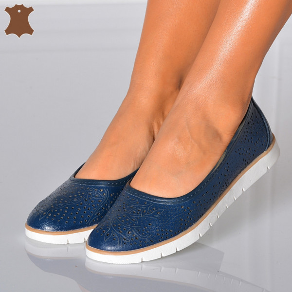 Pantofi Dama Piele Giana Navy