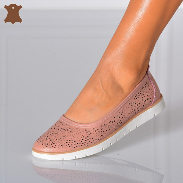 Pantofi Dama Piele Giana Roz
