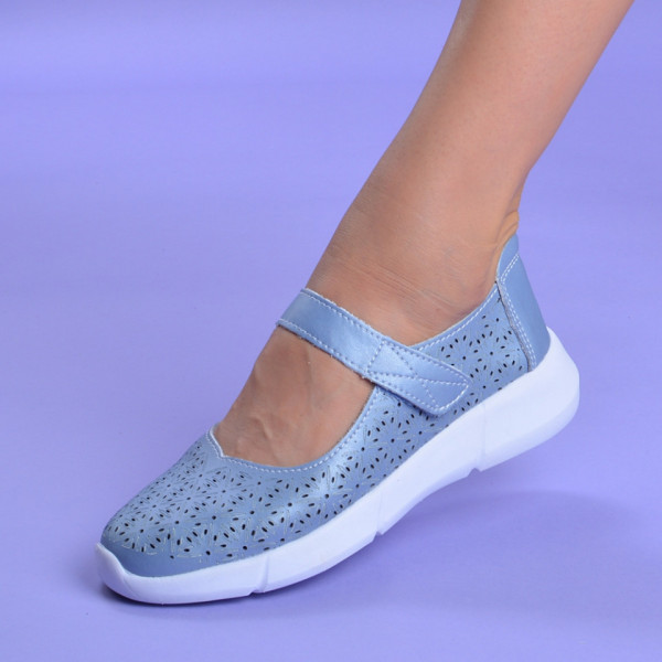 Pantofi Dama Piele Naturala Ana Blue