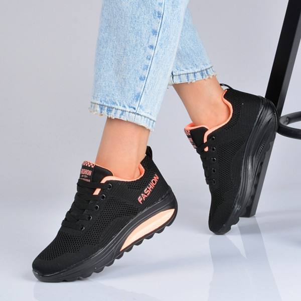 Adidasi Dama Zena 20 Negru /Somon