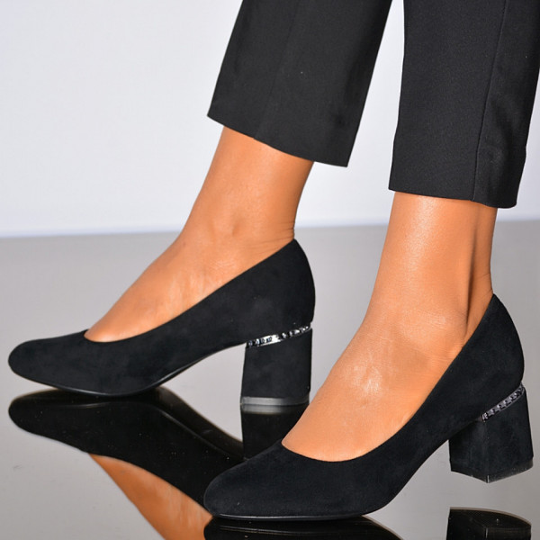 Pantofi Cu Toc Dama Luiza 2 Negri