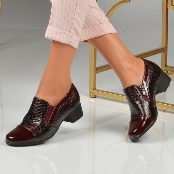 Pantofi Cu Toc Dama Nana Wine