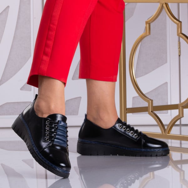 Pantofi dama casual Zaina Negru/Navy