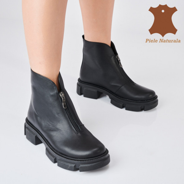 Ghete Dama Piele Naturala Tomas Negre