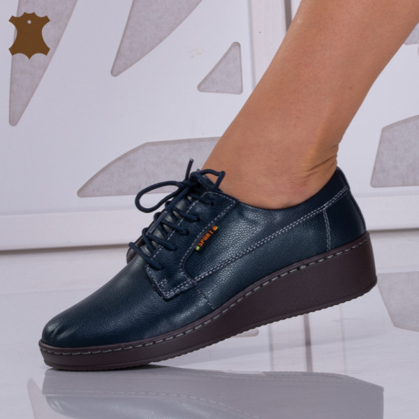 Pantofi Dama Piele Naturala Melania Navy