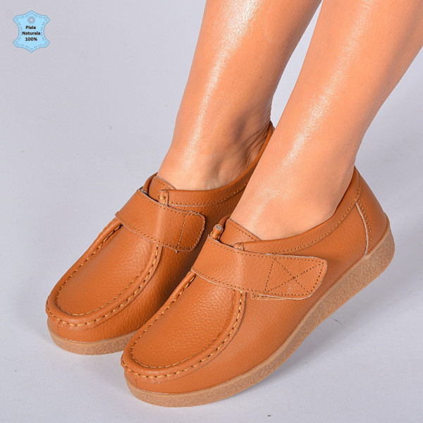 Pantofi Dama Piele Naturala Zora 4 Camel