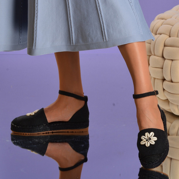 Sandale cu platforma Rosie Negre