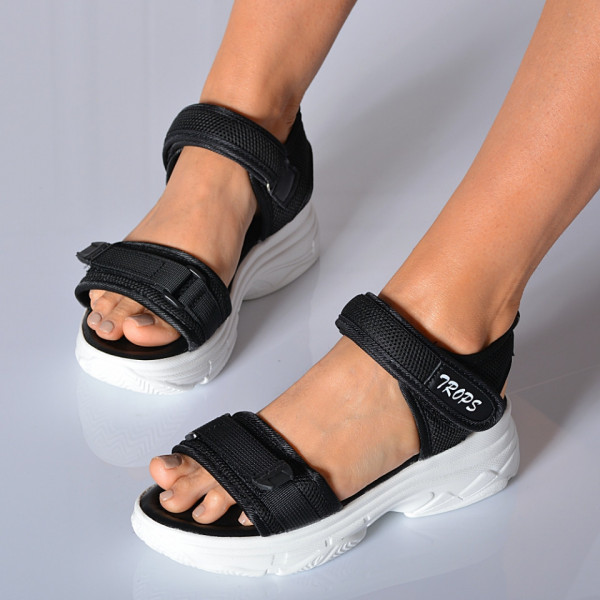 Sandale Cu Platforma Salima Negre