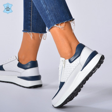 Adidasi Dama Piele Naturala Ellen Navy- Need 4 Shoes