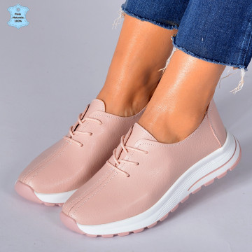 Adidasi Dama Piele Naturala Roua Roz- Need 4 Shoes