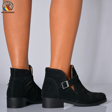 Botine Piele Naturala Eunis Negre- Need 4 Shoes