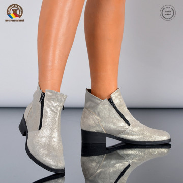 Ghete Dama Piele Naturala Bety Aurii- Need 4 Shoes