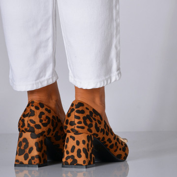 Pantofi Cu Toc Dama Hera Animal Print- Need 4 Shoes