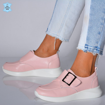 Pantofi Dama Piele Naturala Azdra Roz- Need 4 Shoes