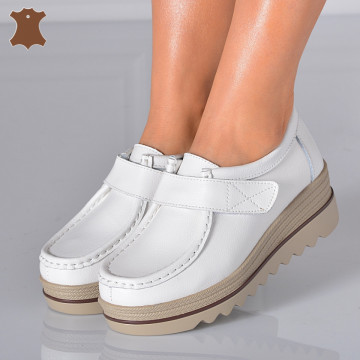 Pantofi Dama Piele Naturala Corso 5 Albi- Need 4 Shoes