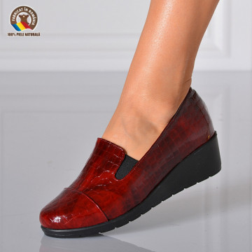Pantofi Dama Piele Naturala Crina Bordo- Need 4 Shoes