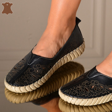 Pantofi Dama Piele Naturala Dalina Negri- Need 4 Shoes
