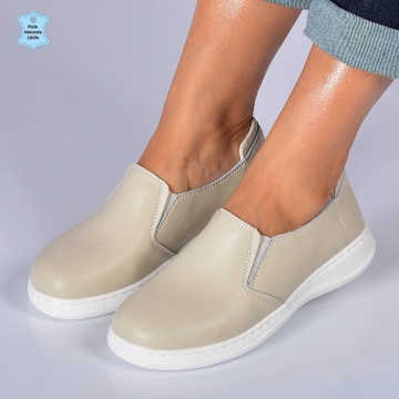 Pantofi Dama Piele Naturala Dana 2 Bej- Need 4 Shoes