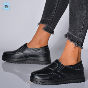 Pantofi Dama Piele Naturala Florena Negri- Need 4 Shoes