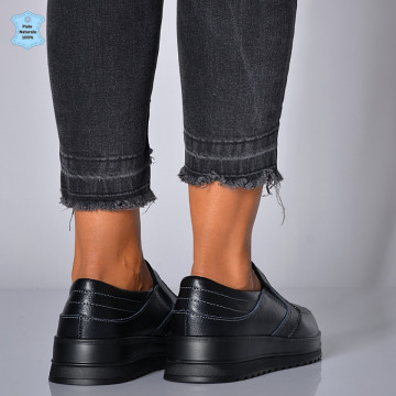 Pantofi Dama Piele Naturala Florena Negri- Need 4 Shoes
