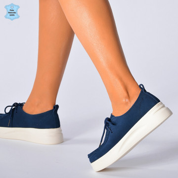 Pantofi Dama Piele Naturala Marllen Navy- Need 4 Shoes