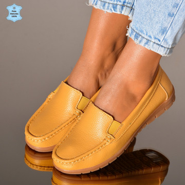 Pantofi Dama Piele Naturala Rolina Camel- Need 4 Shoes