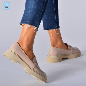 Pantofi Dama Piele Naturala Sellena Nude- Need 4 Shoes