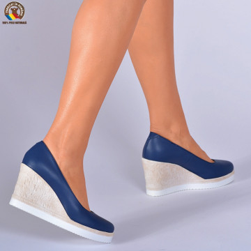 Pantofi Dama Piele Naturala Zelyna Navy