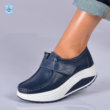 Pantofi Dama Piele Naturala Zena 8 Navy- Need 4 Shoes