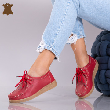 Pantofi Dama Piele Naturala Zora 3 Rosi - Need 4 Shoes