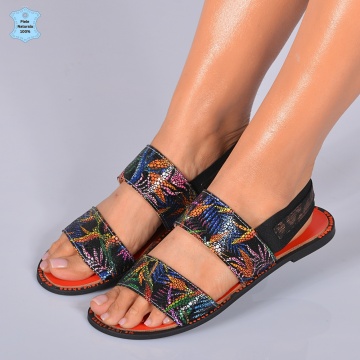 Sandale Dama Piele Naturala Martina Multicolor- Need 4 Shoes