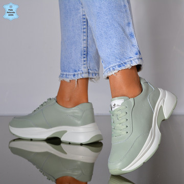  Adidasi Dama Piele Naturala Alanya Verzi- Need 4 Shoes
