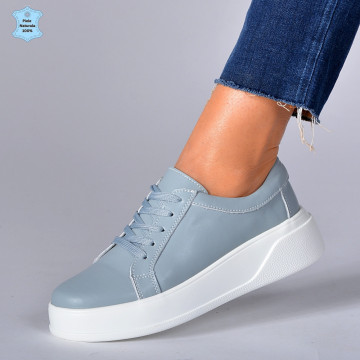 Adidasi Dama Piele Naturala Ares Gri- Need 4 Shoes