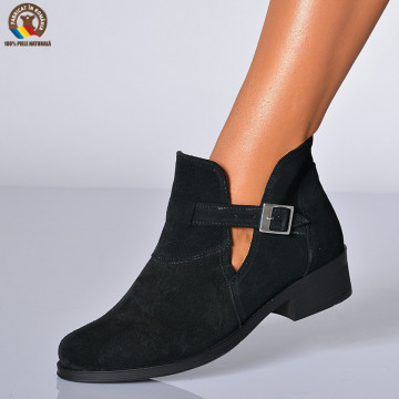 Botine Piele Naturala Eunis Negre- Need 4 Shoes