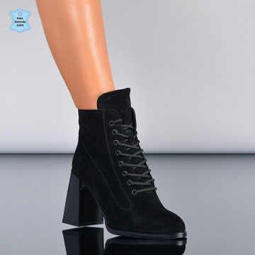 Botine Piele Naturala Medusa 2 Negre- Need 4 Shoes