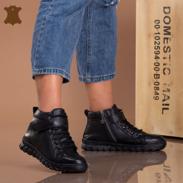 Ghete Dama Piele Naturala Flora Negre