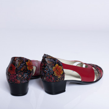 Pantofi Cu Toc Piele Naturala Isaia Bordo- Need 4 Shoes