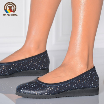 Pantofi Dama Piele Naturala Athena Navy- Need 4 Shoes