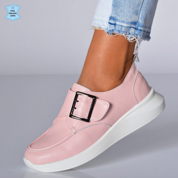 Pantofi Dama Piele Naturala Azdra Roz- Need 4 Shoes